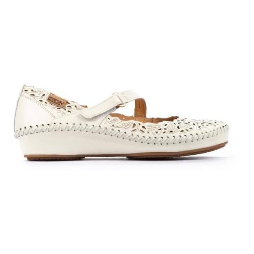 Elegante 'Vallarta' Sandaal - Off White Pikolinos , White , Dames