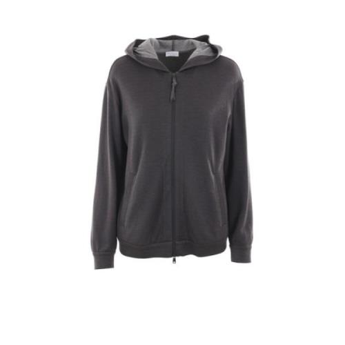 Donkergrijze Hoodie Brunello Cucinelli , Gray , Dames