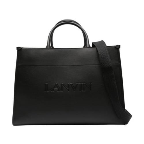 Tote Bag met Band Lanvin , Black , Dames