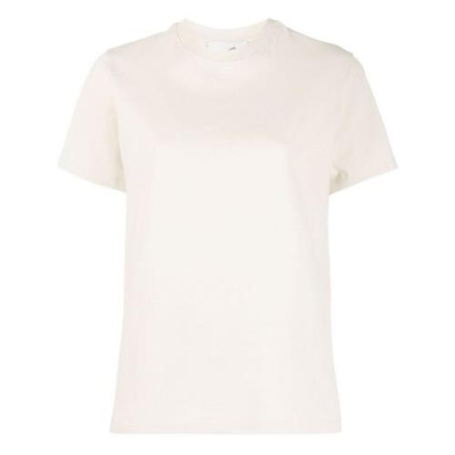 Logo Print Katoenen T-Shirt Coperni , White , Dames