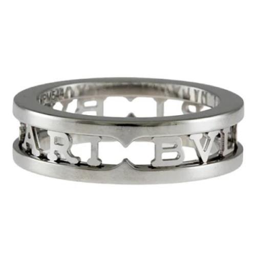 Pre-owned White Gold rings Bvlgari Vintage , Gray , Unisex