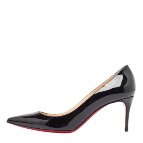 Pre-owned Leather heels Christian Louboutin Pre-owned , Black , Dames