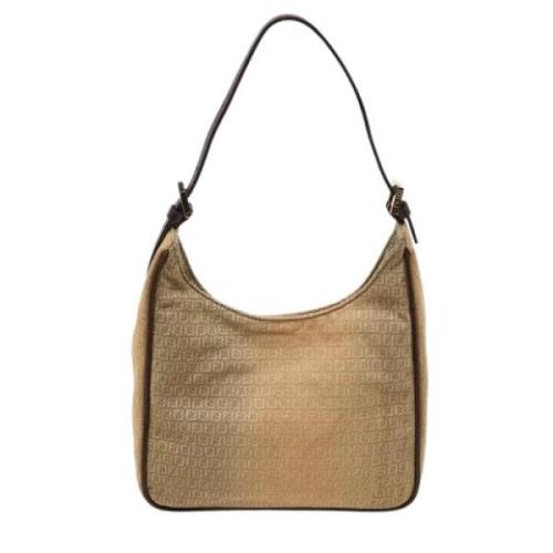 Pre-owned Canvas fendi-bags Fendi Vintage , Beige , Dames