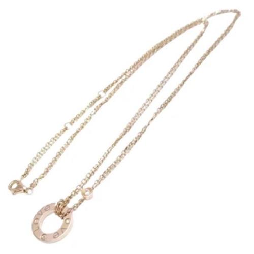 Pre-owned Rose Gold necklaces Cartier Vintage , Yellow , Dames