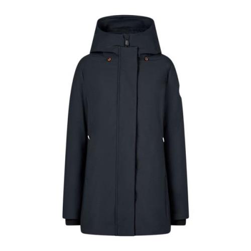 Middel Parka met Verborgen Rits Save The Duck , Black , Dames