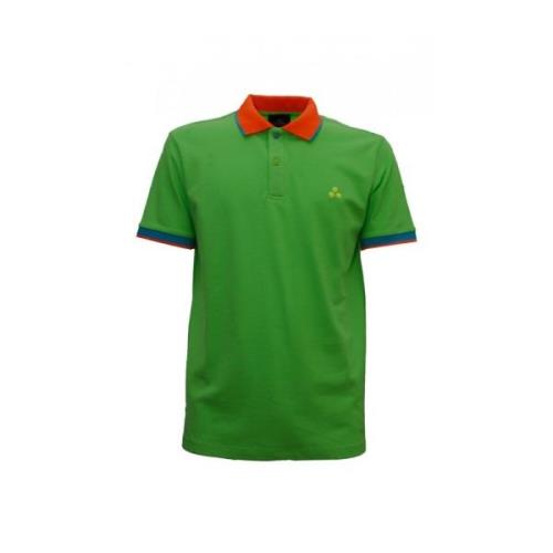 Groen Katoenen Polo Shirt NEW Selandina Peuterey , Green , Heren
