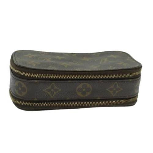 Pre-owned Canvas clutches Louis Vuitton Vintage , Brown , Dames