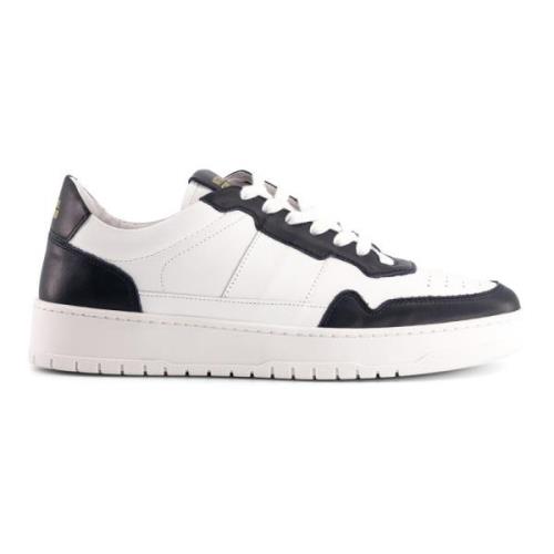 Handgemaakte White Navy Sneakers National Standard , Black , Heren