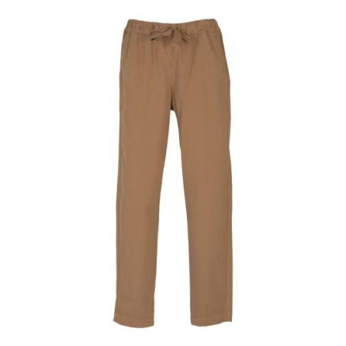 Jogger Gabardine Broek Semicouture , Brown , Dames