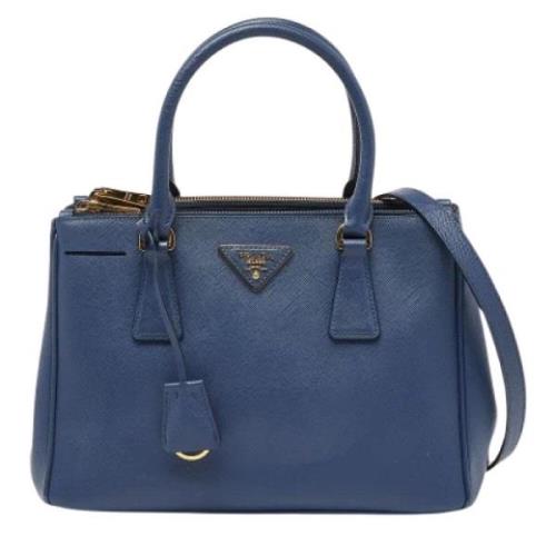 Pre-owned Leather prada-bags Prada Vintage , Blue , Dames