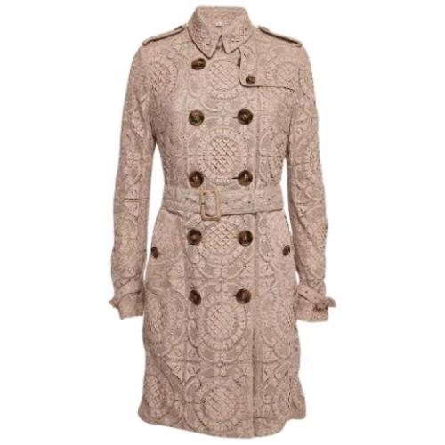 Pre-owned Lace outerwear Burberry Vintage , Beige , Dames