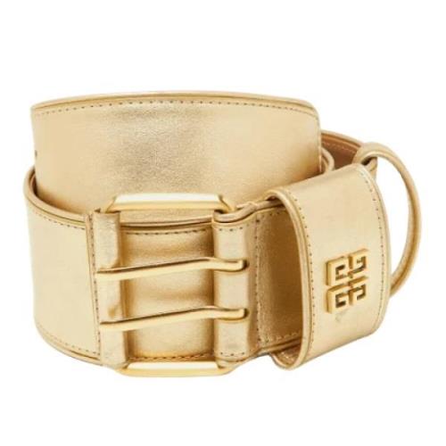Pre-owned Leather belts Givenchy Pre-owned , Yellow , Dames