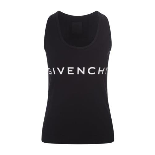 Zwart Crew-neck Tank Top Archetype Givenchy , Black , Dames