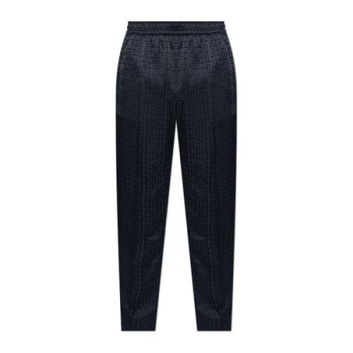 Monogram Broeken Balmain , Blue , Heren