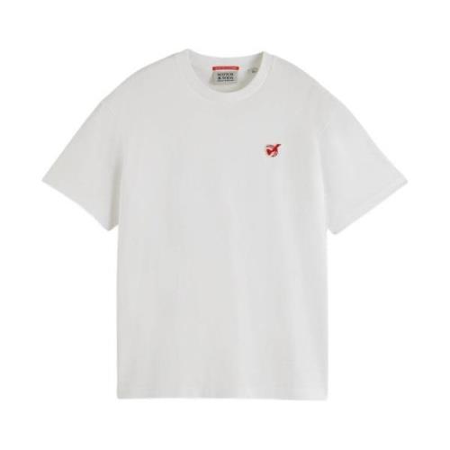 Peace Bird Core T-shirt Scotch & Soda , White , Heren