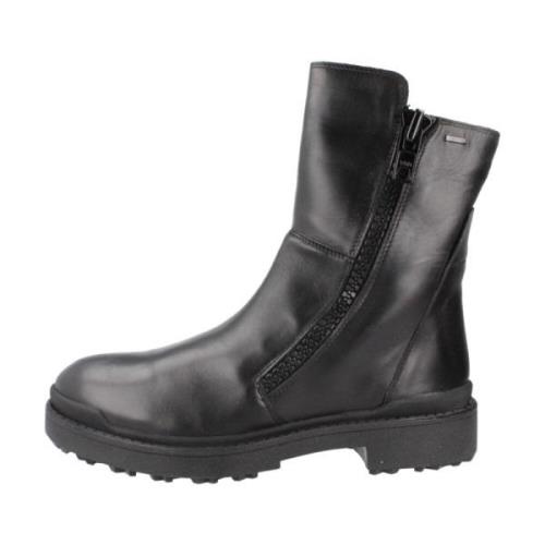 Stijlvolle Enkellaarzen voor de winter Geox , Black , Dames