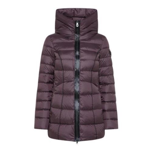 Korte Gewatteerde Damesjas Peuterey , Purple , Dames