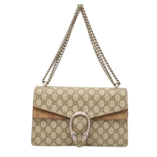 Pre-owned Suede gucci-bags Gucci Vintage , Beige , Dames