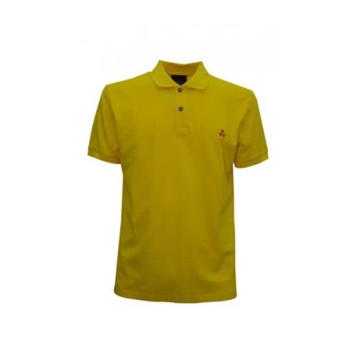 Gele Katoenen Polo Shirt Zeno 01 Peuterey , Yellow , Heren