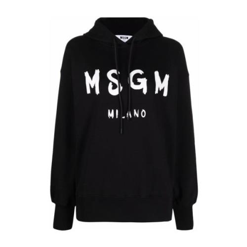 Zwarte Sweater Collectie Msgm , Black , Dames