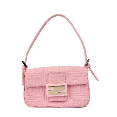 Pre-owned Leather fendi-bags Fendi Vintage , Pink , Dames