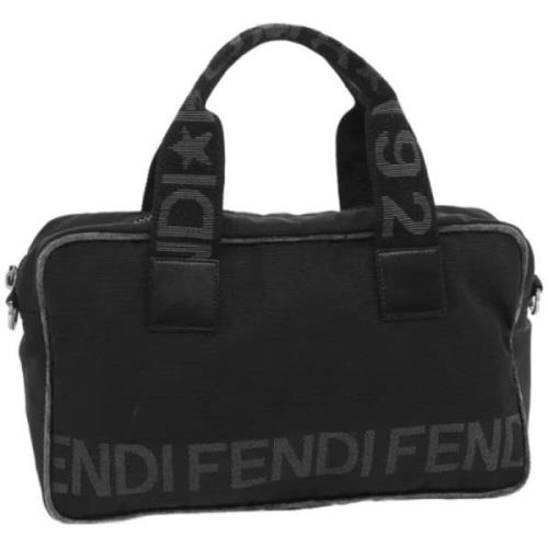 Pre-owned Canvas fendi-bags Fendi Vintage , Black , Dames