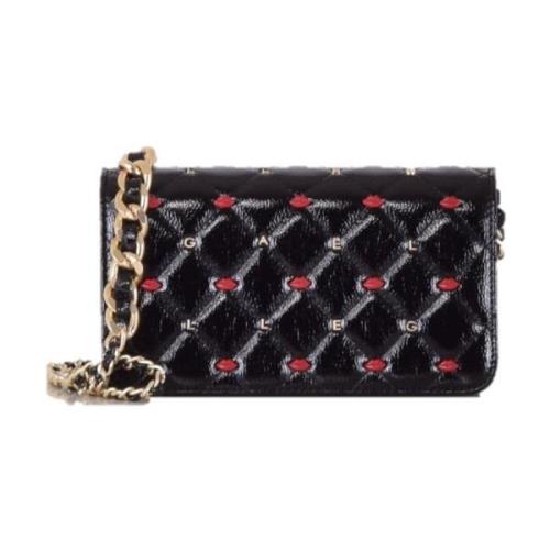 Gestikte Studs Schoudertas Gaëlle Paris , Black , Dames