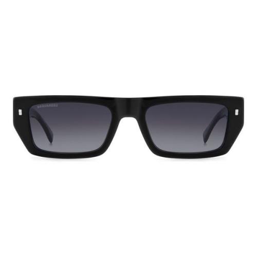 Icon 0011/S Black/Grey Sunglasses Dsquared2 , Black , Heren