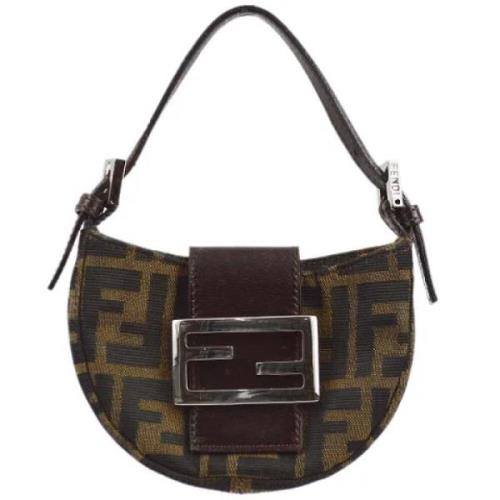 Pre-owned Canvas fendi-bags Fendi Vintage , Brown , Dames