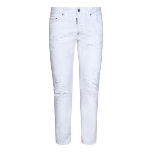 Slim-fit Jeans Dsquared2 , White , Heren