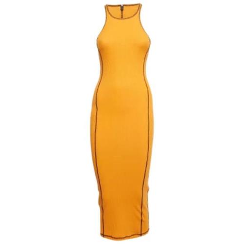 Pre-owned Fabric dresses Alexander McQueen Pre-owned , Orange , Dames