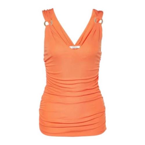 Pre-owned Fabric tops Versace Pre-owned , Orange , Dames