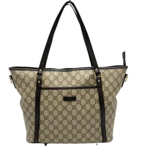 Pre-owned Canvas gucci-bags Gucci Vintage , Brown , Dames