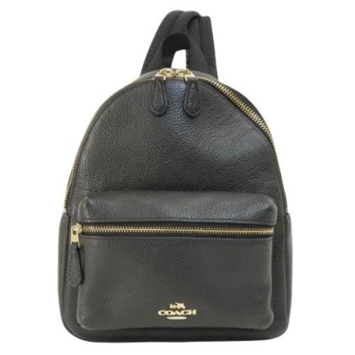 Pre-owned Leather backpacks Coach Pre-owned , Black , Dames