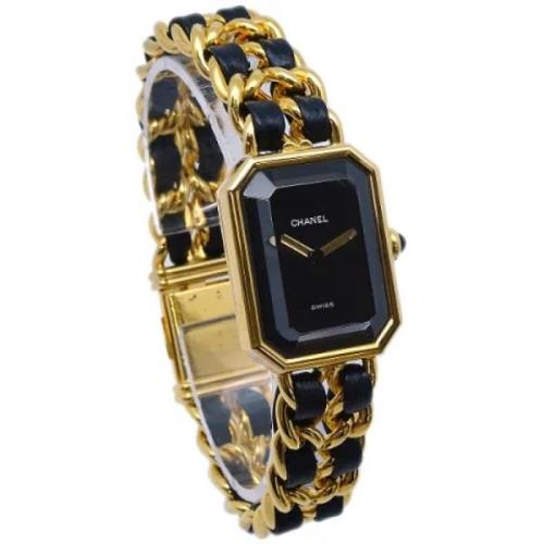 Pre-owned Leather watches Chanel Vintage , Yellow , Dames