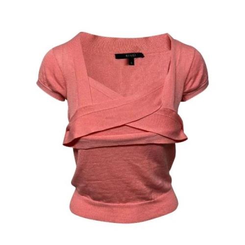 Pre-owned Wool tops Gucci Vintage , Pink , Dames