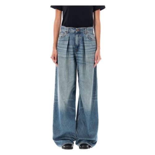 Blauwe Tencel Wide-Leg Jeans Haikure , Blue , Dames