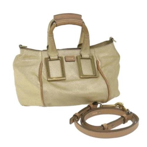 Pre-owned Leather handbags Chloé Pre-owned , Beige , Dames