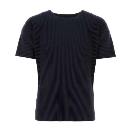 Stijlvol Zwart Polyester T-shirt Issey Miyake , Black , Heren