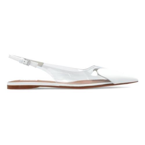 Slingback flats met hartmotief Alaïa , White , Dames