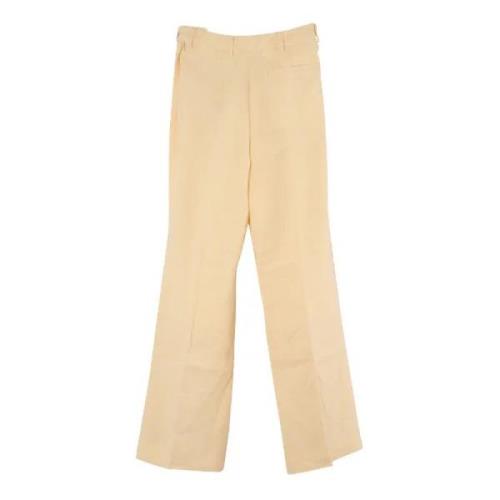 Pre-owned Fabric bottoms Acne Studios Pre-owned , Yellow , Dames