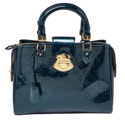 Pre-owned Leather totes Louis Vuitton Vintage , Blue , Dames