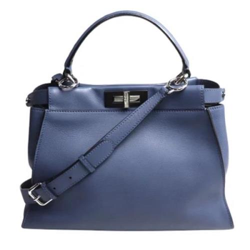 Pre-owned Leather fendi-bags Fendi Vintage , Blue , Dames