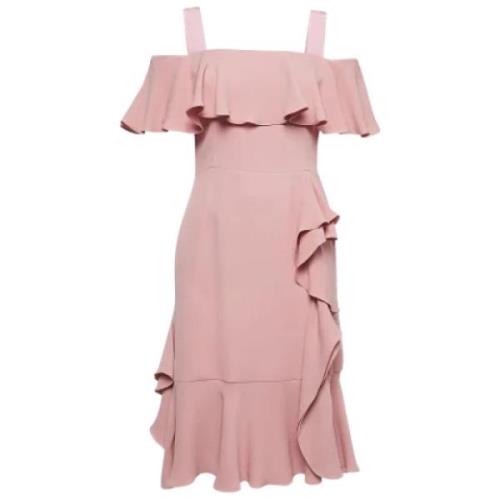 Pre-owned Silk dresses Alexander McQueen Pre-owned , Pink , Dames