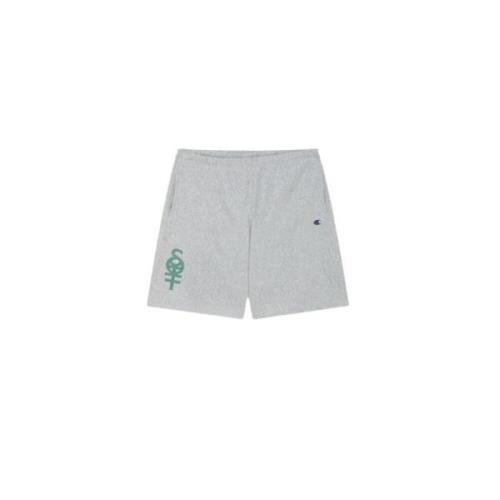 Katoenen Fleece Unisex Shorts Sotf , Gray , Heren