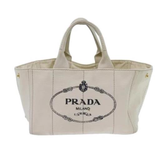 Pre-owned Canvas prada-bags Prada Vintage , Beige , Dames