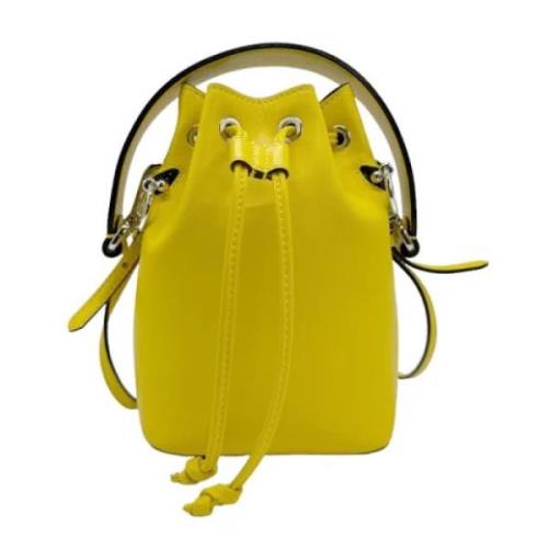 Pre-owned Leather fendi-bags Fendi Vintage , Yellow , Dames