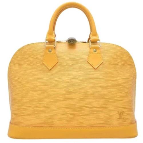 Pre-owned Leather louis-vuitton-bags Louis Vuitton Vintage , Yellow , ...