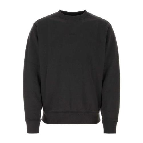 Stijlvolle Zwarte Katoenen Sweatshirt Boss , Black , Heren