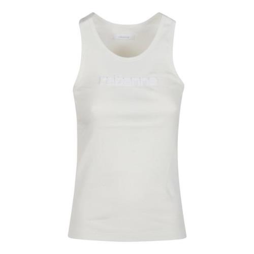 Stijlvolle Tank Top voor Vrouwen Paco Rabanne , White , Dames